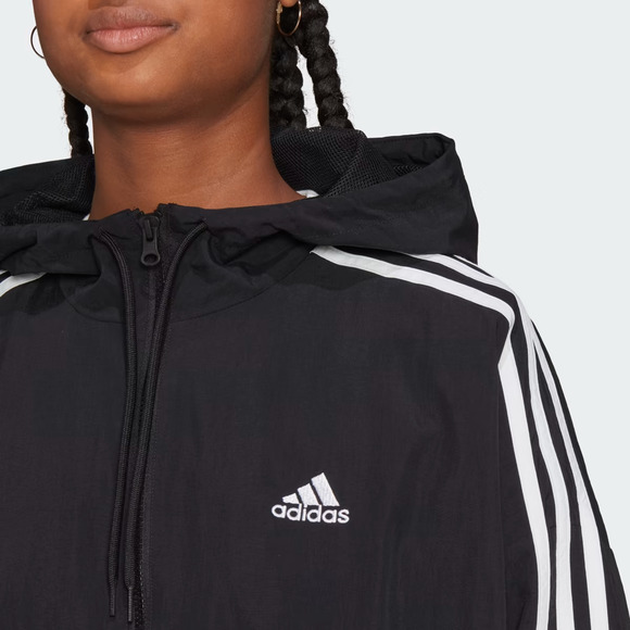 $70 NEW WITH TAGS Adidas Womens Essentials 3-Stripes Woven Windbreaker S HT3399 - Picture 4 of 5
